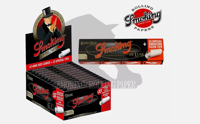 Cartine SMOKING Deluxe Rolls KING SIZE SLIM Da 24 Rotoli Da 4 Metri - Foto 10