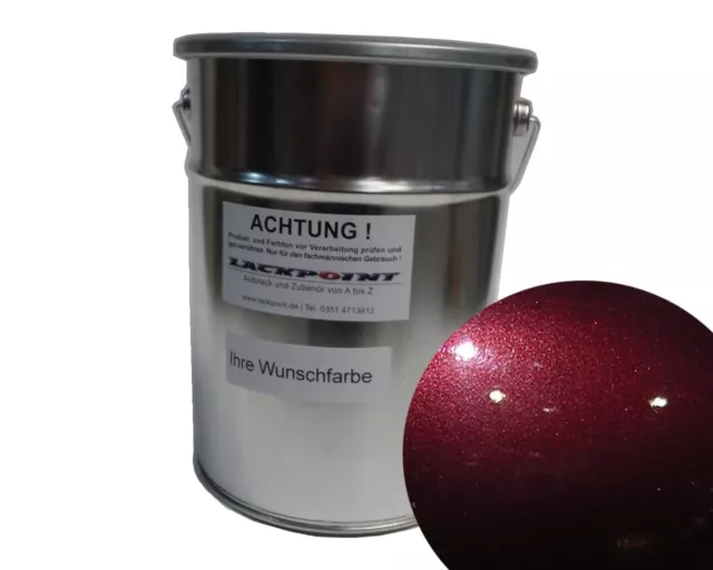 1 Litre Basecoat Spray Finish Suitable for Opel 53U Kandinsky Red Metallic Aut