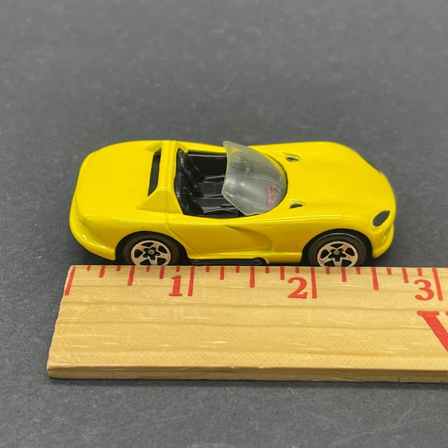 Hot Wheels Dodge Viper RT/10 Sportwagen gelb Druckguss 1/64 Maßstab lose 5