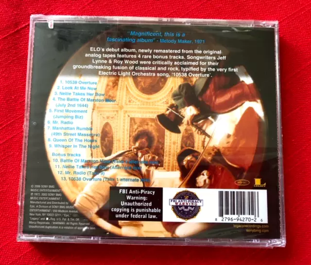 No Answer by Electric Light Orchestra (CD,  2006, Sony BMG, 4 Bonus Trx) SEALED 3