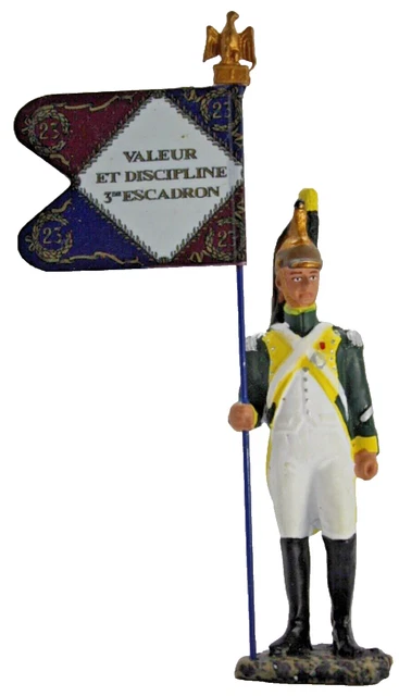 Figurine Militaire Napoléon - Porte-drapeau 9e Demi-brigade (1800) échelle 1/22,5 - Occasion