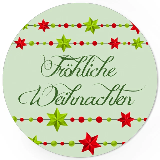 48 Weihnachtsaufkleber Geschenk Aufkleber Etiketten Weihnachten Xmas grün 3