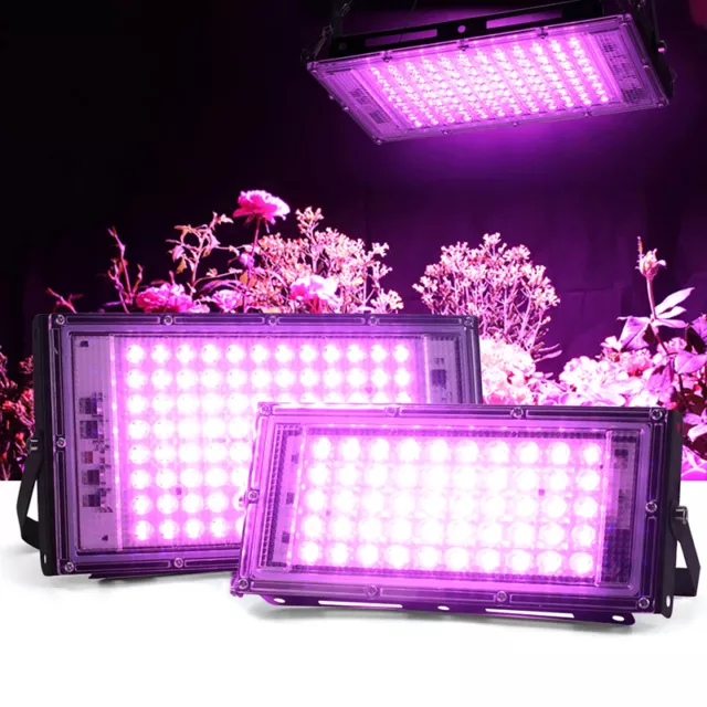 50W LED Grow Light Full Spectrum Growing Lamp Panel For Plants Flower Hydro^-^