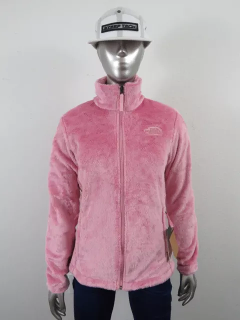 NWT Womens The North Face Osito Full Zip Soft Sweater Fleece Jacket - Cameo Pink