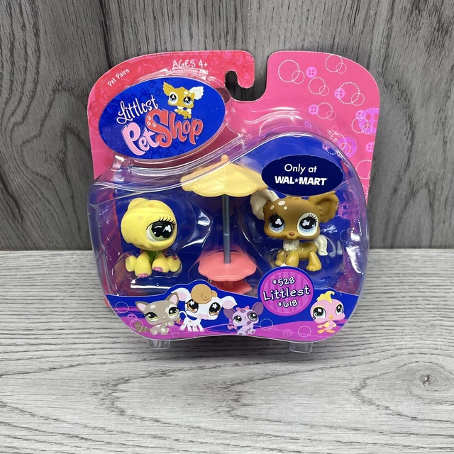 LITTLEST PET SHOP Walmart Exclusive Pet Pairs 618 Turtle 528 Longhair
