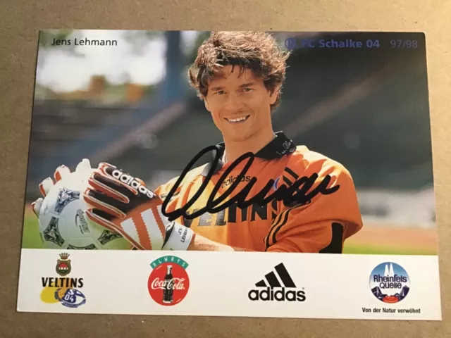 Jens Lehmann,  Germany 🇩🇪 FC Schalke 04 1997/98 hand signed