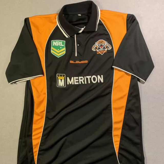 Wests Tigers Mens Large Polo NRL Rugby League Football