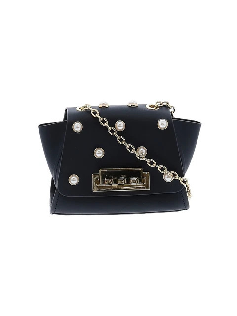 ZAC Zac Posen Women Black Leather Crossbody Bag One Size