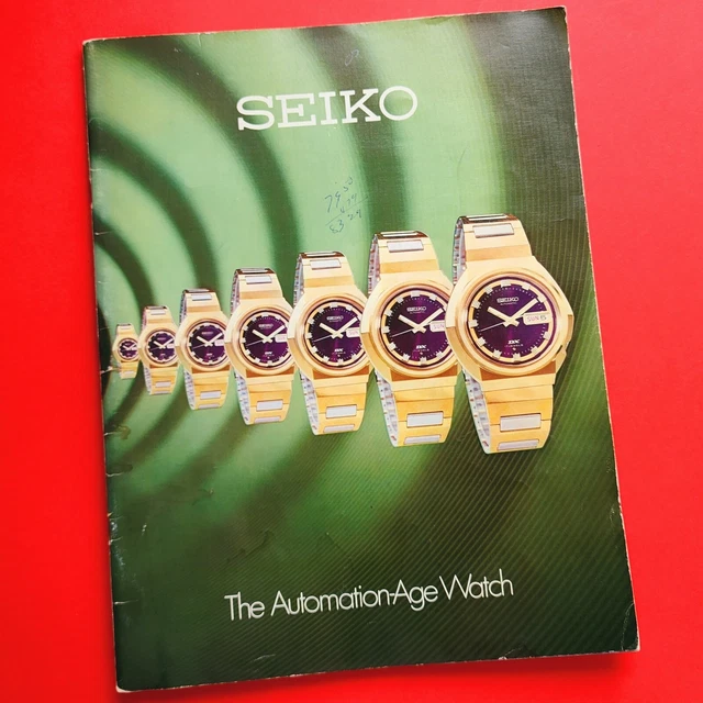 SEIKO WATCH CATALOGUE 1972 Brochure Vintage Pogue Bellmatic Chronograph