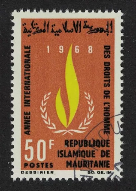 Mauritania Human Rights Year 50f 1968 Canc SG#293