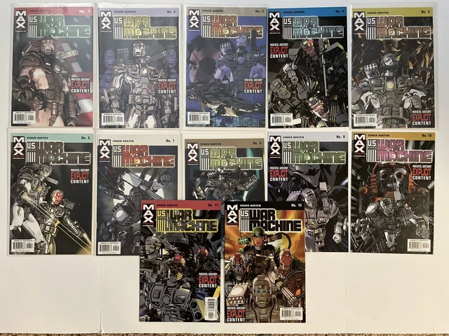 U.S. War Machine #1,2,3,4,5,6,7,8,9,10,11,12 NM/VF MARVEL MAX FULL SET LOT RUN