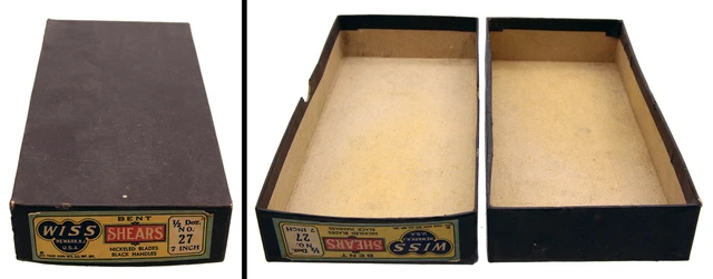 Orig. Pasteboard Box for Wiss No. 27 Bent Shears- mjdtoolparts