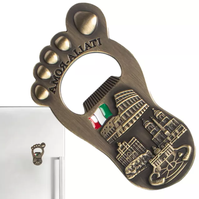 Foot Shape Magnetic Beer Opener Creative Refrigerator Ornaments, Travel Souvenir