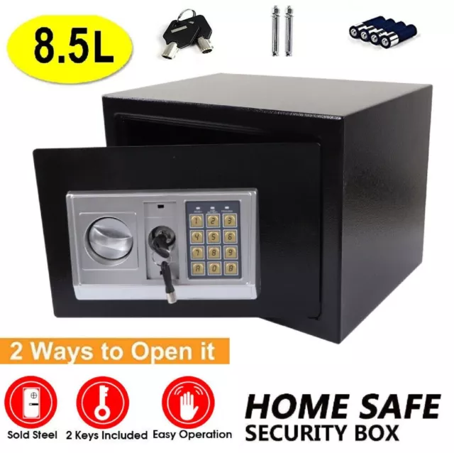 Security Lock Digital Safe Box Cash Deposit Electronic Password Home Office Box