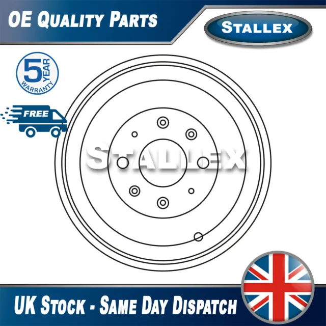 Stallex Rear Brake Drum Fits Vauxhall Corsa 2006-2020 13423796