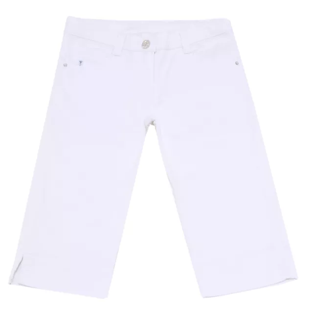 4143S pantalone bimba ARMANI JUNIOR bianco trouser pant kid