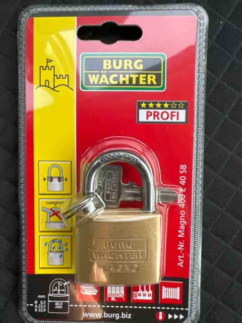 Burg Wachter Magnolia Padlock 🔒 NEW