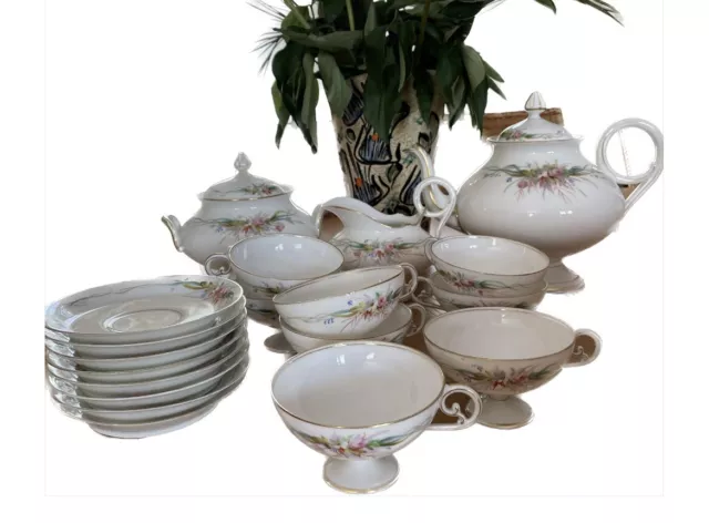service à café porcelaine ancien
