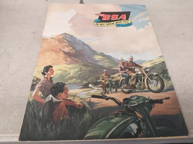 1955 BSA Motorcycle Range Original Sales Brochure