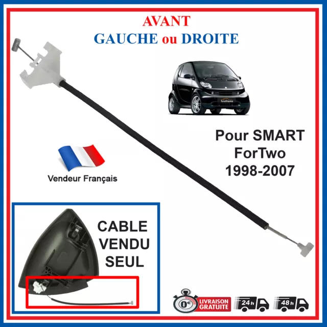 Câble Poignée de Porte Serrure de Porte pour Smart Fortwo 450 w450 Gauche Droit
