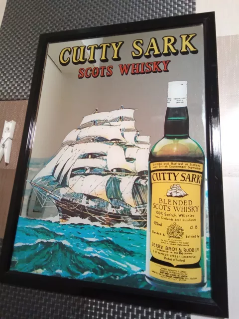 Quadro a specchio Vintage Cutty Sark scots whisky