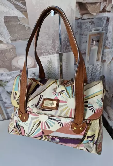 BUTTERFLY BY MATTHEW Williamson Sequin Multi Pattern Leather Handle Hobo Bag 27.99 PicClick UK