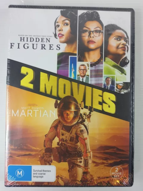 NEW & SEALED Hidden Figures ~ The Martian Region 4 DVDs Matt Damon Taraji Henson