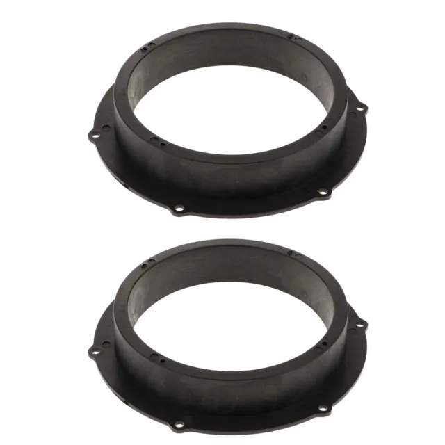 2x 6,5 "anello di staffa adattatore per altoparlante in plastica nera per VW