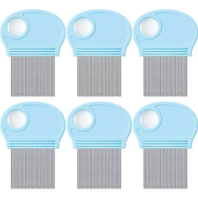 6 Pieces Head Lice Remover Nit Removal Hair Comb With Magnifier, FREE SHIPPING