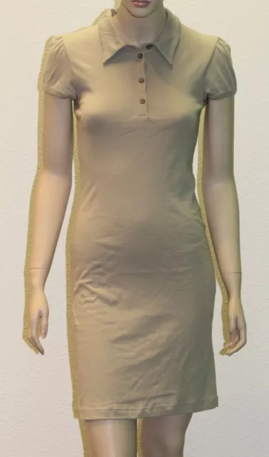 PETIT BATEAU Women's Asparagus Green Polo Dress 77996 Sz 12 Years XS NEW $90