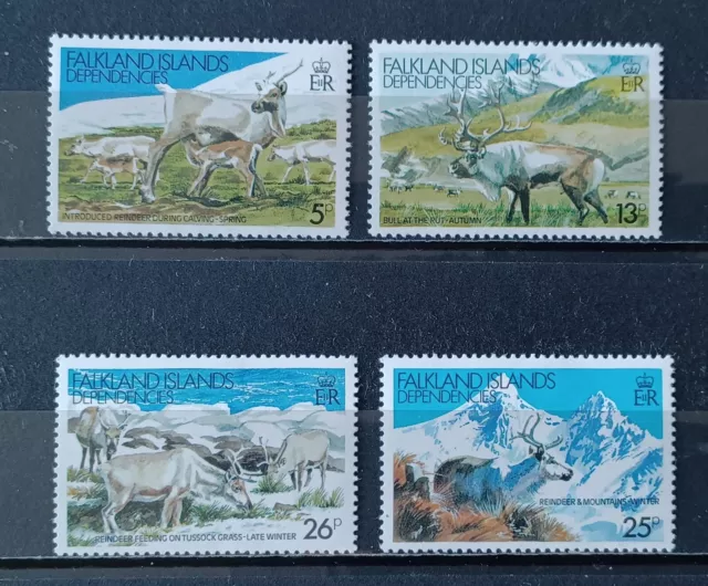 FALKLAND-SOUTH GEORGIA 1981  lot 4 timbres neufs avec charnière Y&T# 101 à 104