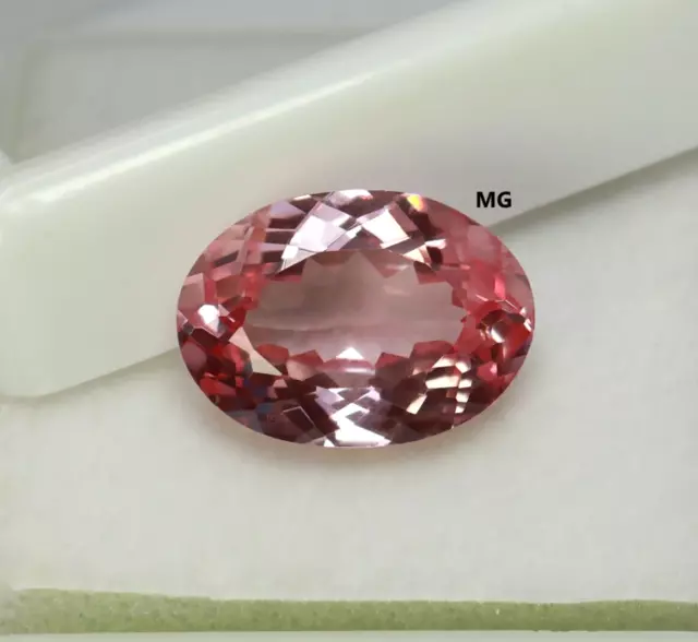 Véritable Naturel Morganite 10.60 CT Coupe Ovale Facettes Rose Couleur Libre Gem