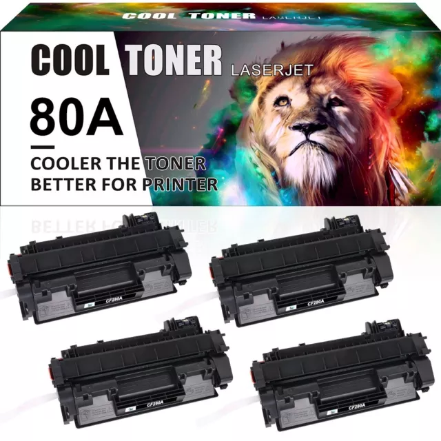 4XXL Toner Kompatibel für HP CF280A Laserjet Pro M401A M401N M401DNE M425DN 80A