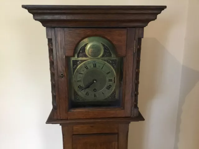 Grandmother Westminster Chime antique oak clock