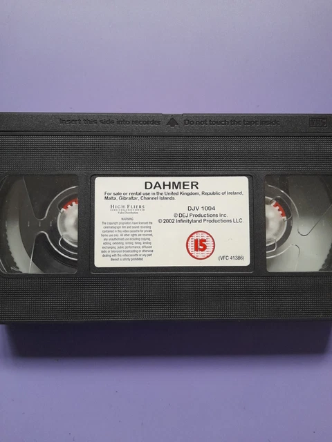 Dahmer. VHS. 2003. No Cassette Cover.