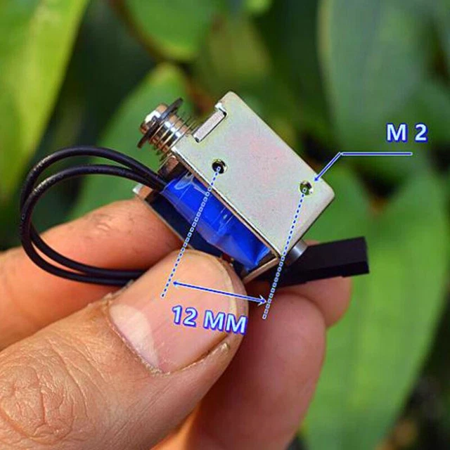 DC 6V-12V Mini-Elettromagnete - corsa 3 mm - passaggio telaio/tipo push-pull -
