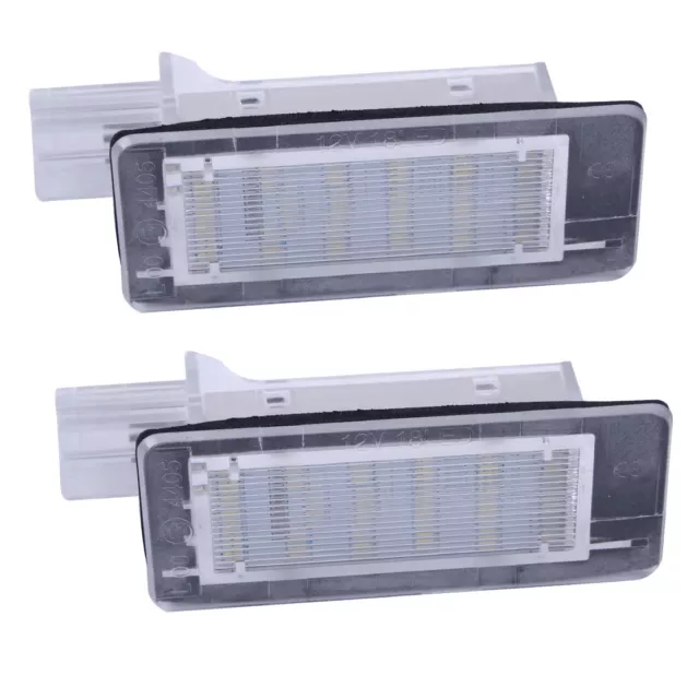 2x LED License Number Plate Lights Bulbs Fit For Renault Espace Scenic Laguna