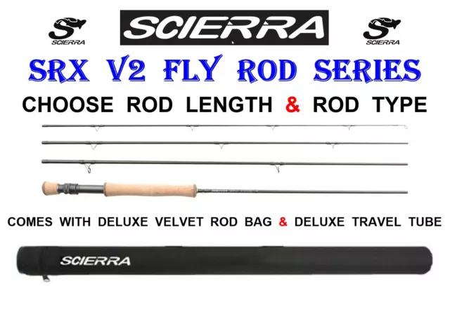 Scierra Srx V2 Fly Rod Series For Pike Trout Salmon Fly Reel Fishing Line Flies