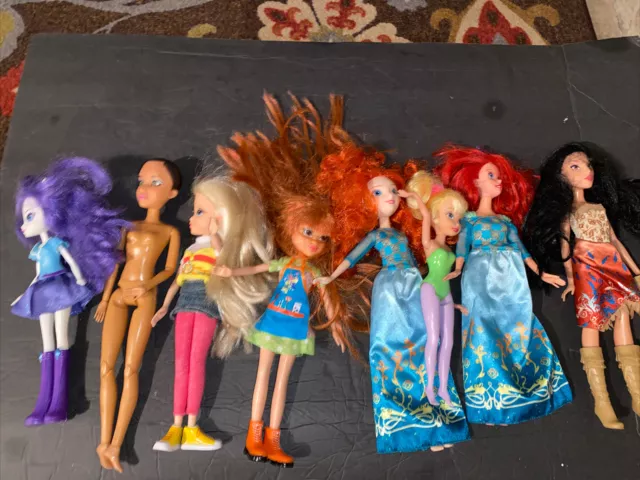 Disney Descendants Dolls Lot of 9 for Doll Making/ooak/collection. 