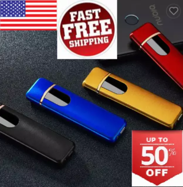 Smart Touch Sensor USB Rechargeable Windproof Flameless Plasma Electric Lighter