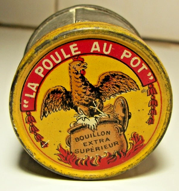 ANCIENNE BOÎTE LA POULE AU POT - 20 UNITÉS - hauteur : 7 cm - vers 1960 EUR 7,00 - FR