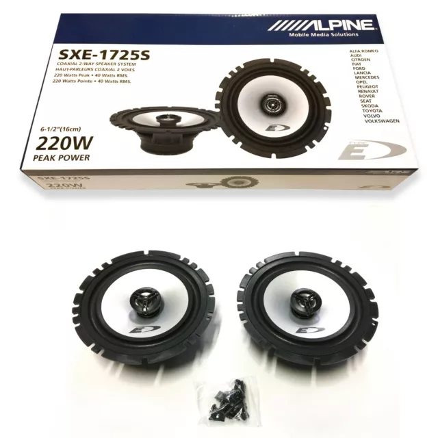 Casse Alpine SXE-1725S Kit Altoparlanti Coassiali 2 Vie 165 mm 16,5cm 220W