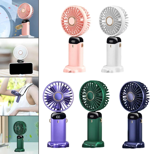 MINI VENTILATEUR PORTABLE Pliable Avec Affichage Numérique Et