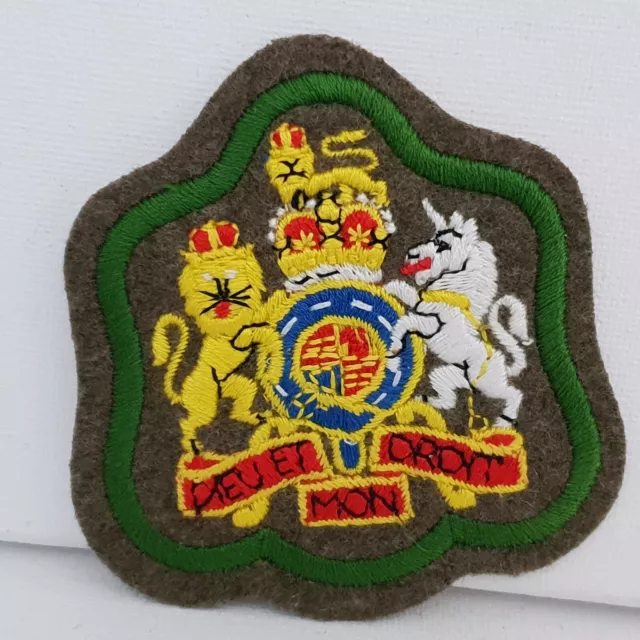 BRITISH ARMY WO1 Warrant officer rank insignia green border Glue back £ ...