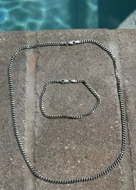Giani Bernini Sterling Silver Bracelet And Necklace Set