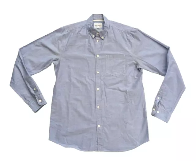 Norse Projects Shirt Mens Medium Blue Button Down Casual Pocket Anton Oxford