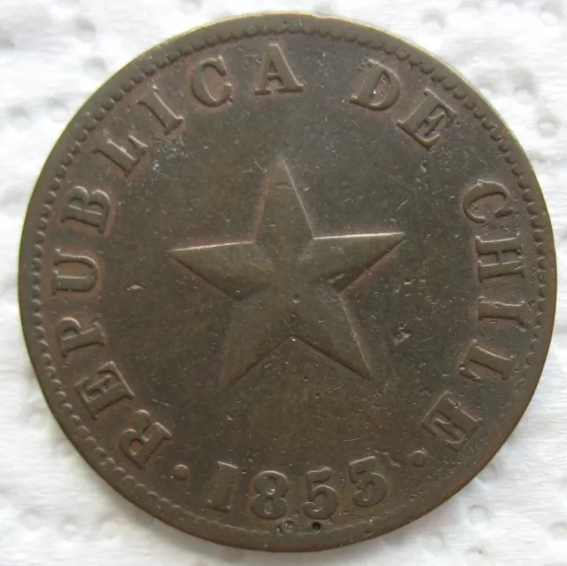 1853 Chile 1 Centavo