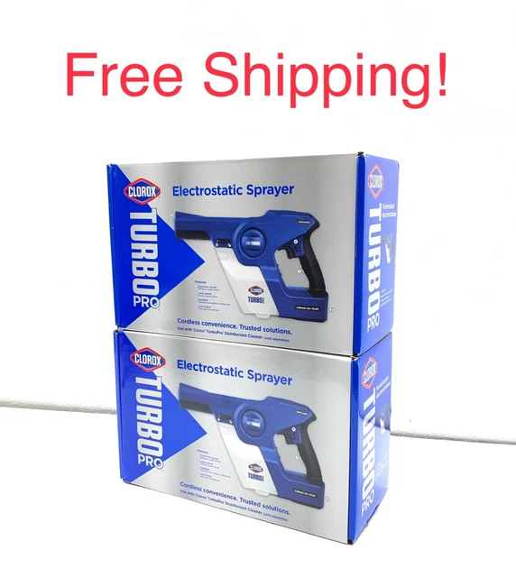 CloroxPro Turbo Pro Electrostatic Sprayer, Disinfectant Spray - 29561 - 2 Pieces