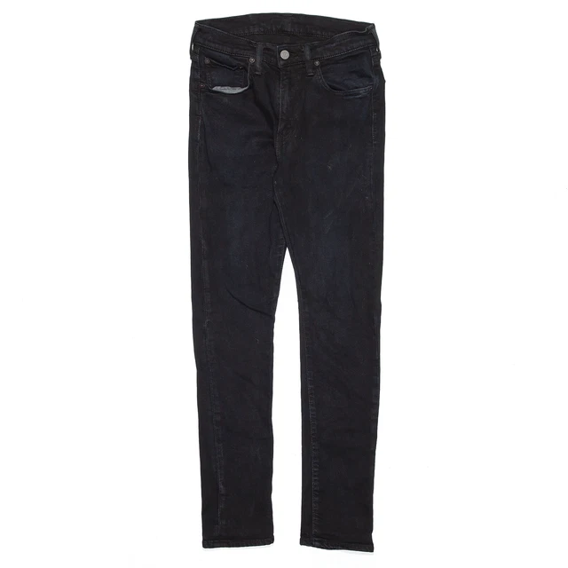 Jeans slim skinny Levi's 519 da uomo neri denim W26 L30