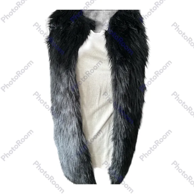 Almost Famous Faux Fur Sweater Vest Women's Small